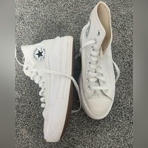 Converse Chuck Taylor All Star Move Egret Platform High Top Sneakers White